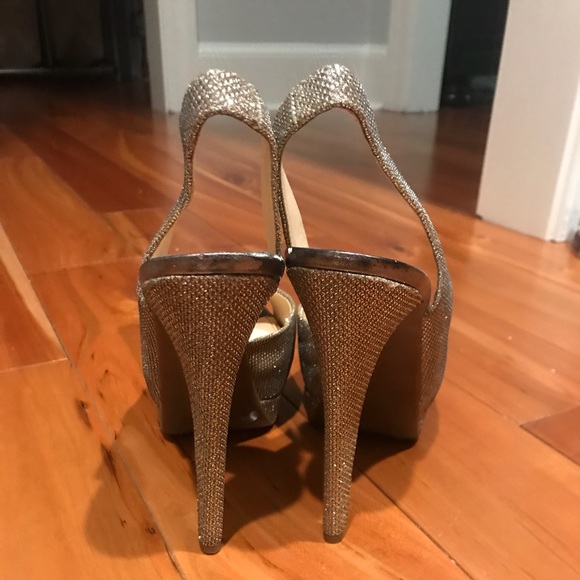 Platform Peep Toe Heels - Picture 4 of 6